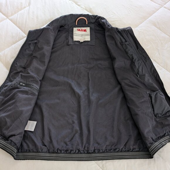 SLAM ATS Vest Mens M Black Full Zip Zip Pockets Lining Logo Work Outdoors Active - Picture 6 of 16